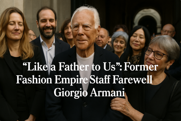 “Like a Father to Us”: Former Fashion Empire Staff Farewell Giorgio Armani